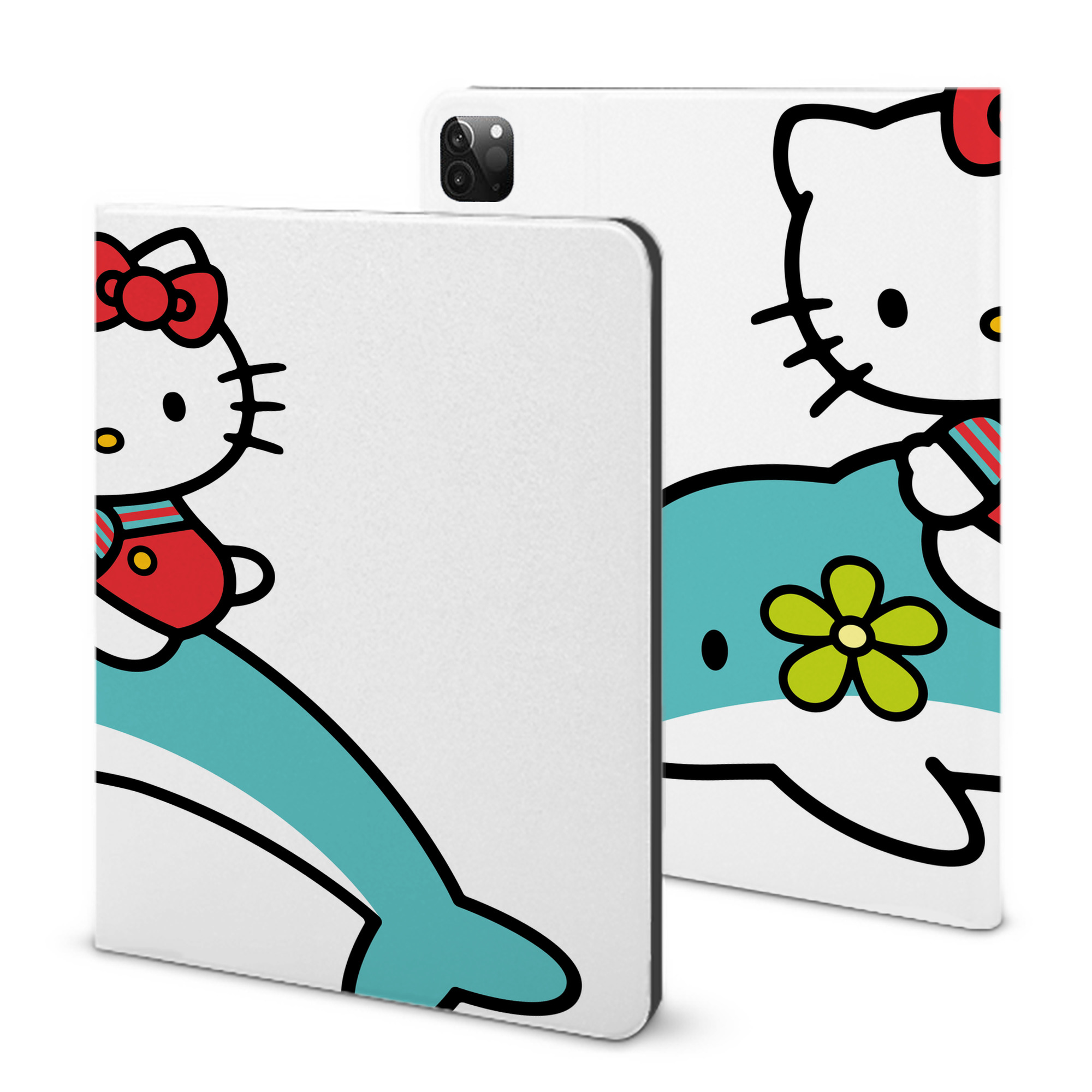 （画像用） Hello Kitty ハローキティ IPadケース ペンホルダー付き ブックスタイルデザイン